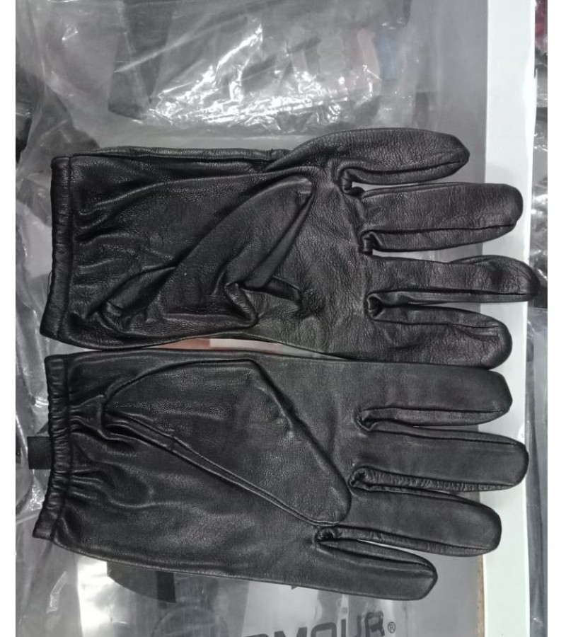 1/Pair black leather gloves (Original)
