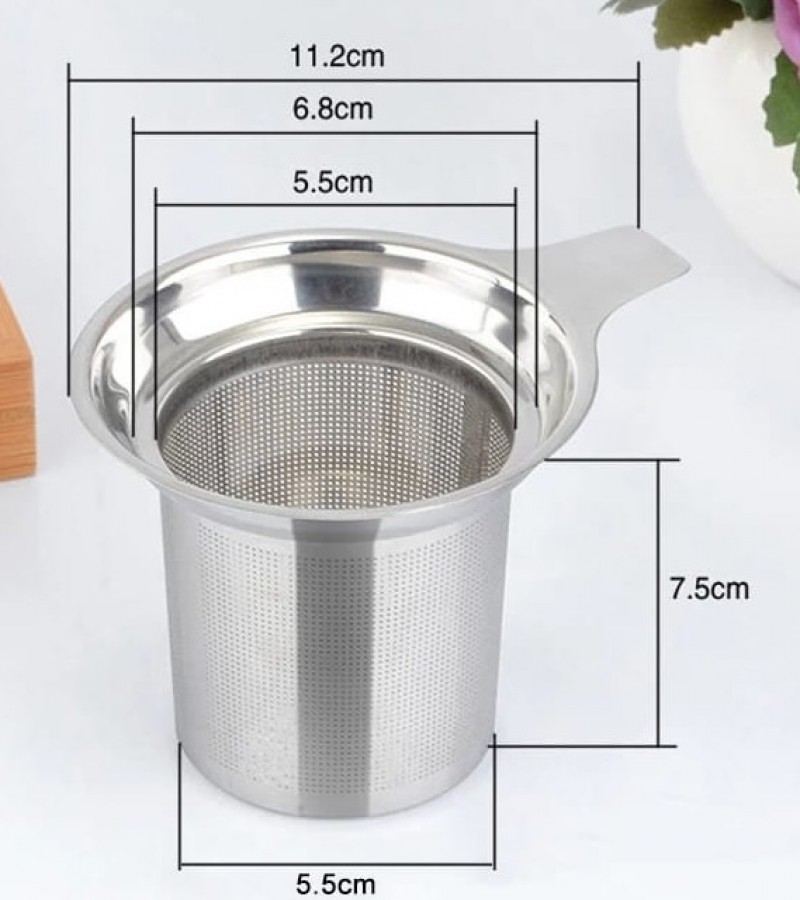1pc Stainless Steel Tea Infuser Mesh Safe Density Reusable Tea Strainer Herb Tea Leaf Spice Filter