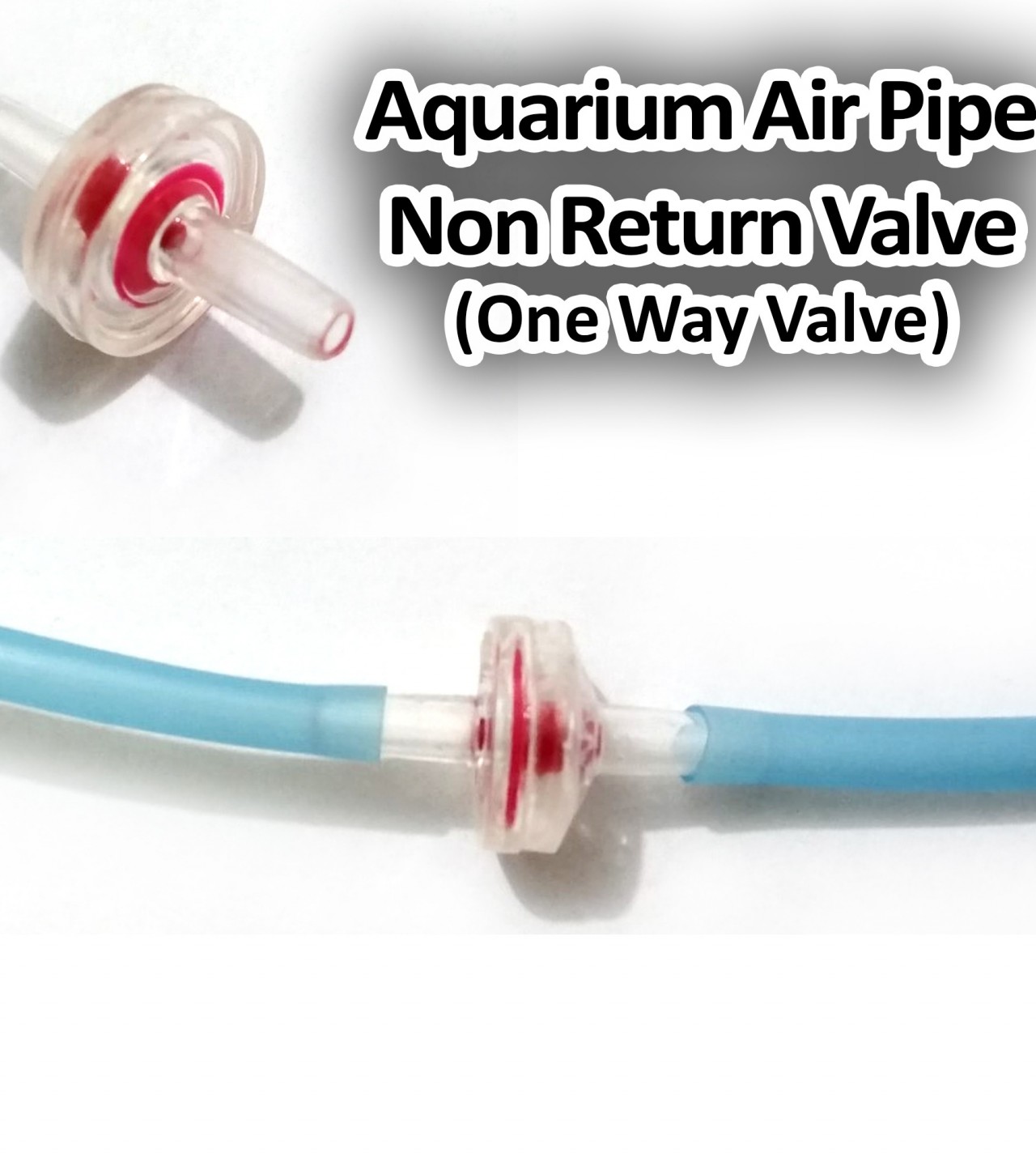 2 Pieces Non Return Valve for Fish Aquarium Air pipe - One way Valve for Aquarium Pipe