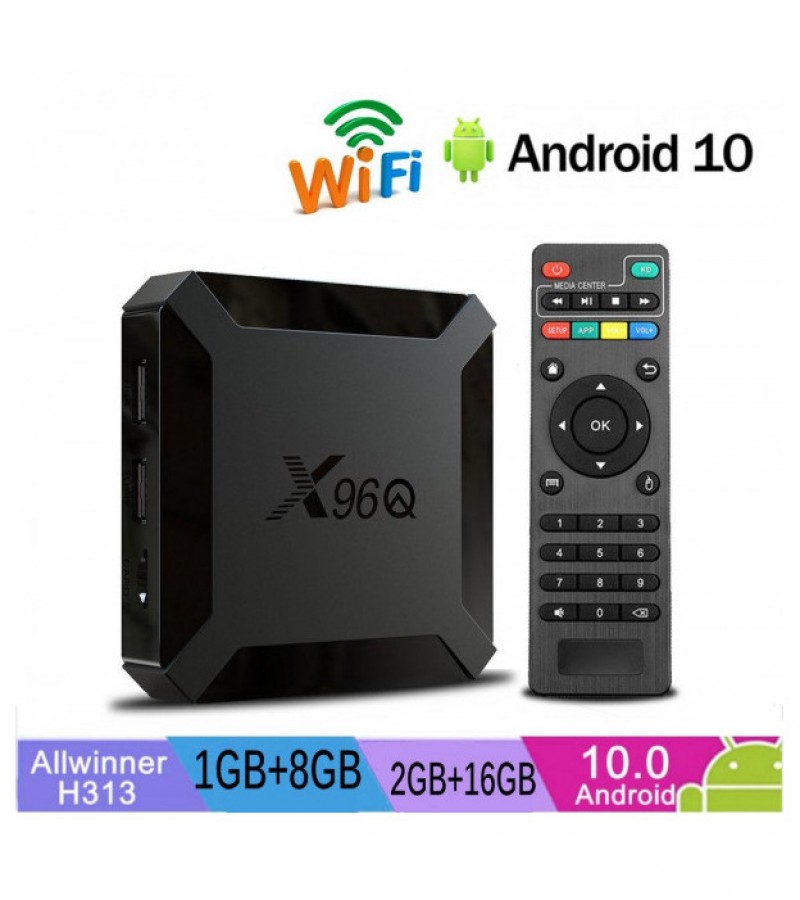 2020 X96Q TV Box Android 10.0 2GB 16GB Quad Core 4K 2.4G Wifi Android 10.0 Set Top Box Media Player
