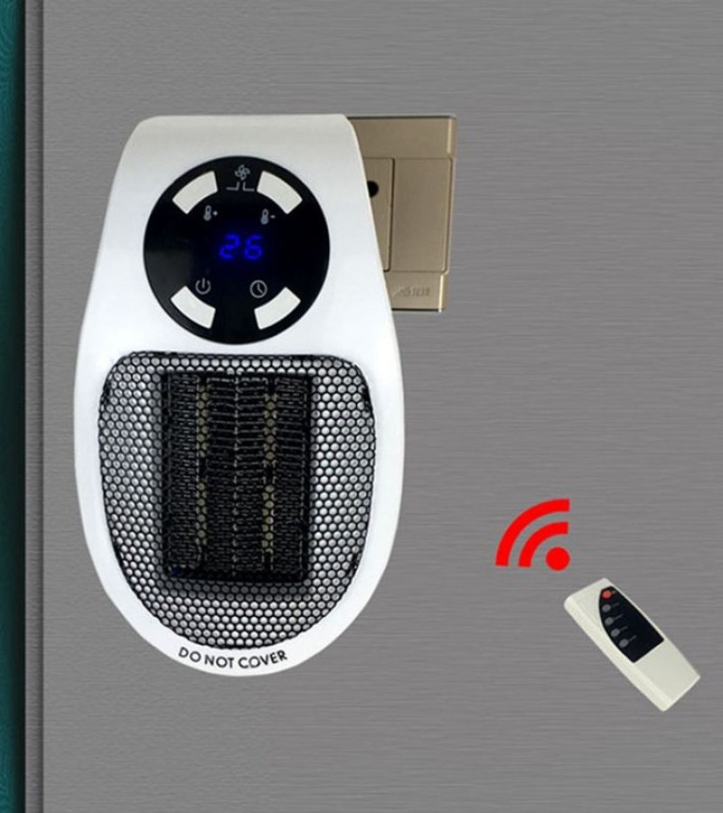 22%,Remote Electric Handy Heater 10A 220V 500W Fast Heating Mini Desktop Wall Stove Radiator Warmer