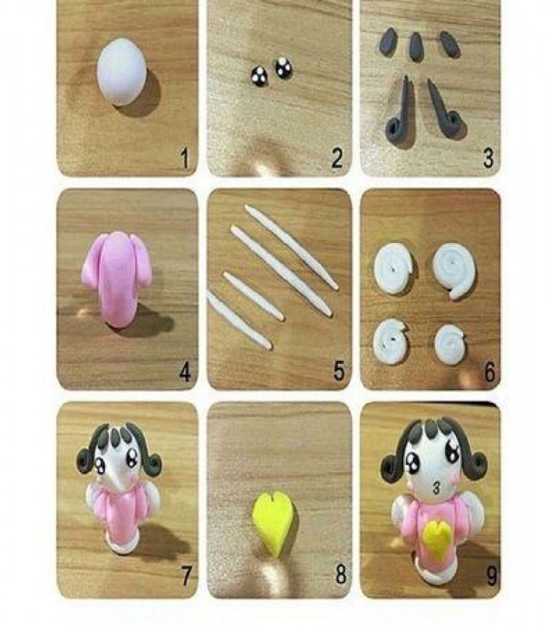 24Pcs/Set Polymer Light Clay Slime Playdough For Kids