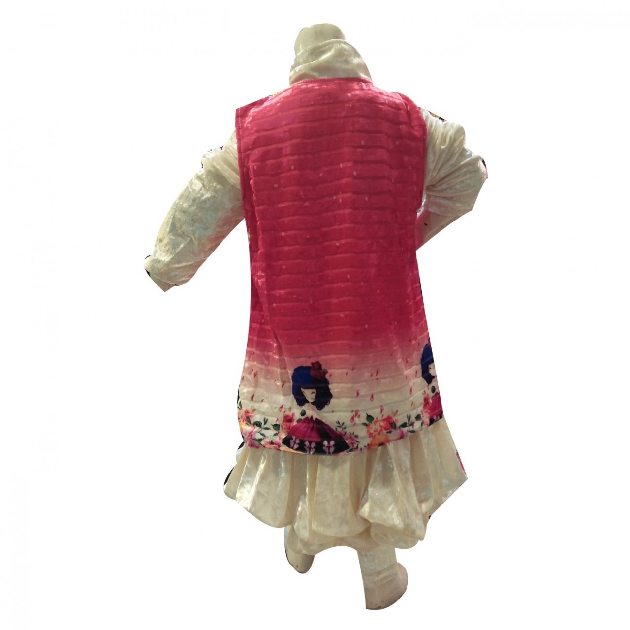 3 In 1 Frock, Tights & T-Shirt For Girls - 2 To 5 Years