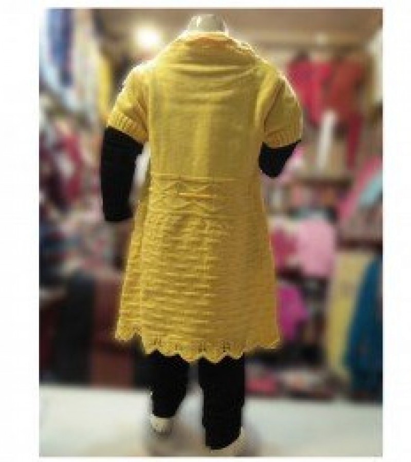 3 In 1 Frock, Tights & T-Shirt For Girls - 2 To 5 Years