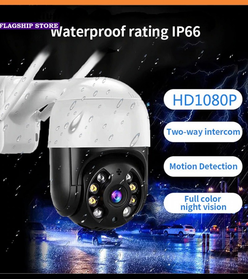 3 Mega Pixel Smart Outdoor Wireless Camera Waterproof HD, Colored Night Vision Camera 128 GB