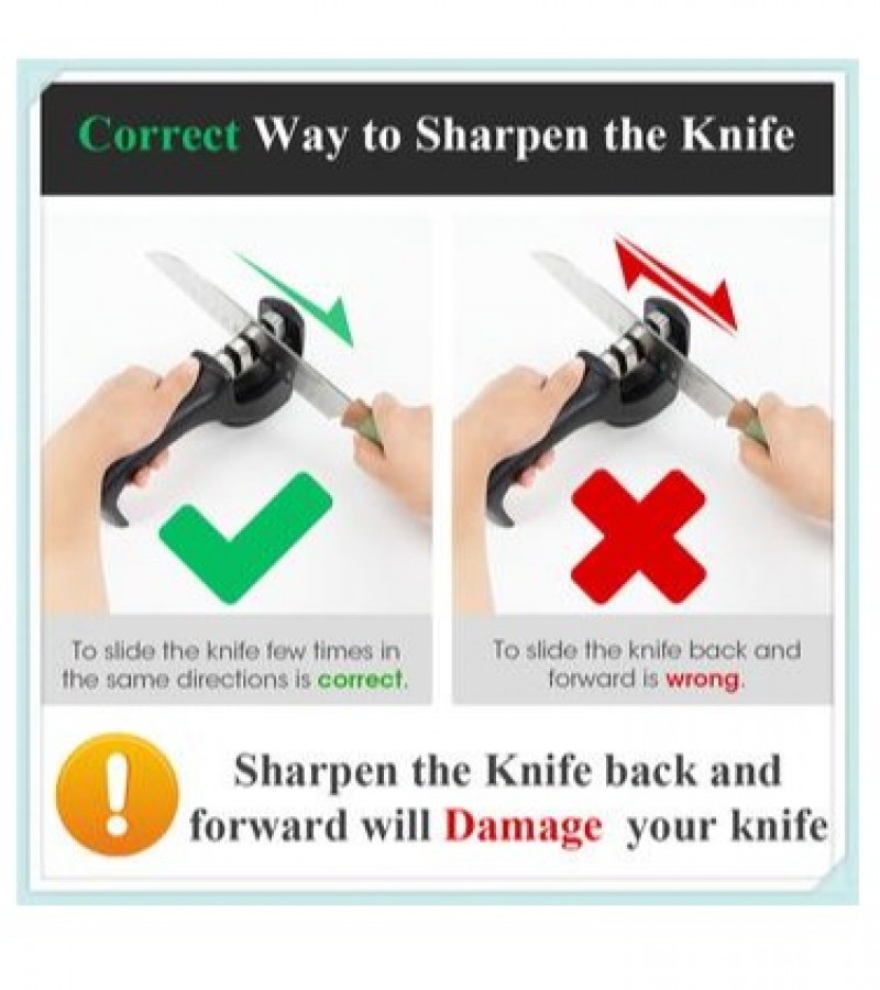 3 STAGE KNIFE SHARPENER FOR KITCHEN