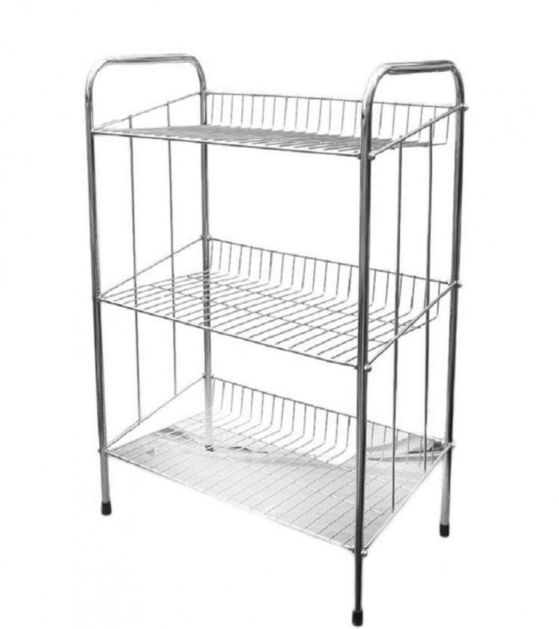 3 Tiered Shoes Rack - Silver