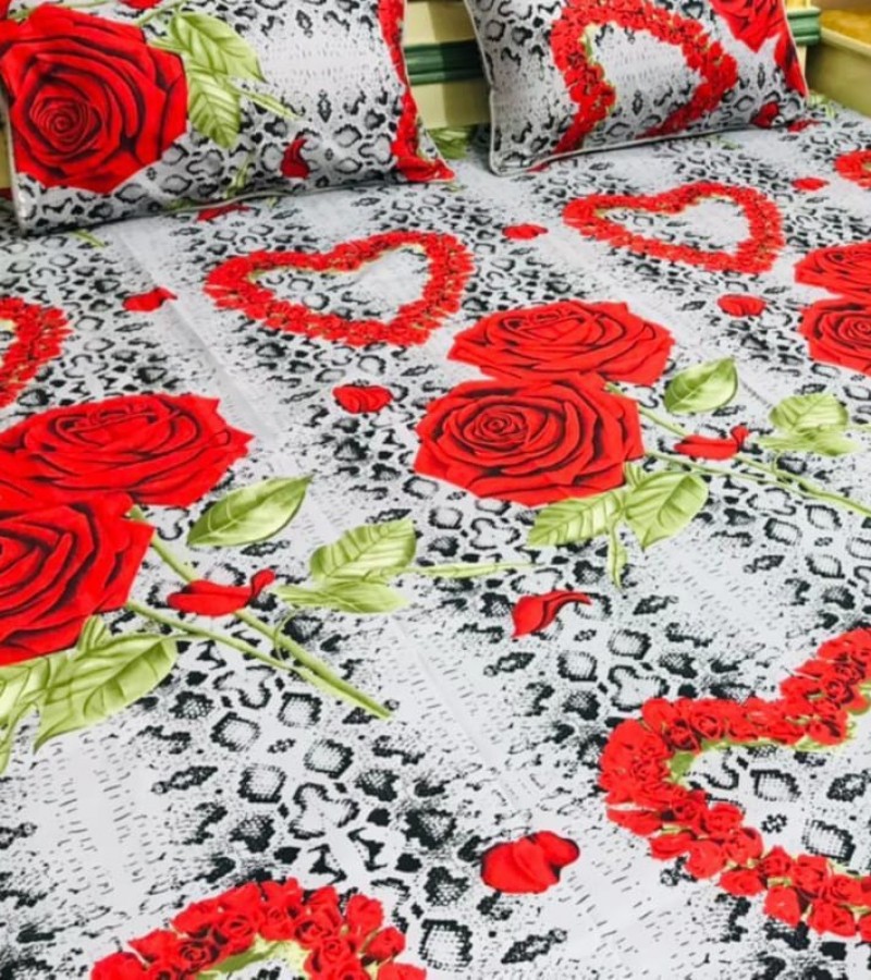 3D-Crystal cotton Bedsheets