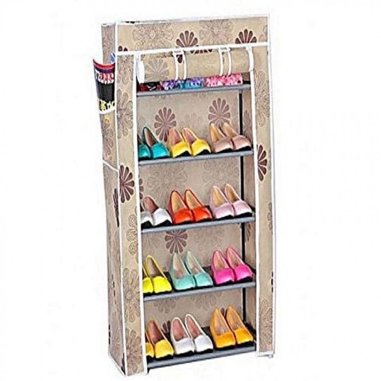 5 Layers Shoe Rack And Wardrobe Rack - Multi color