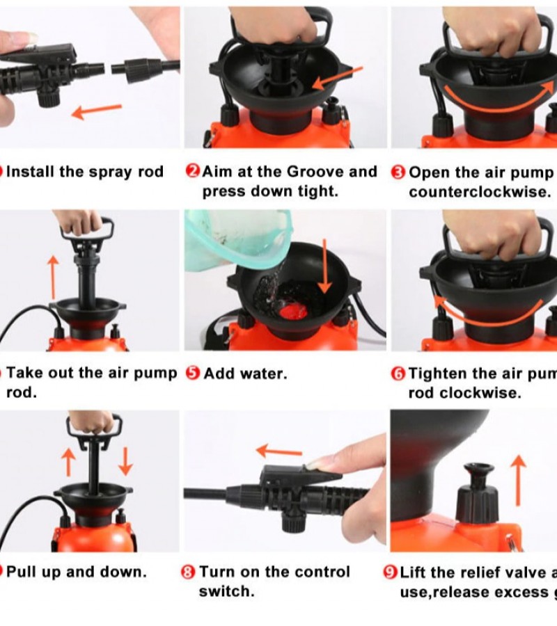 5- Litre Pressure Sprayer for Gardening and Sanitization