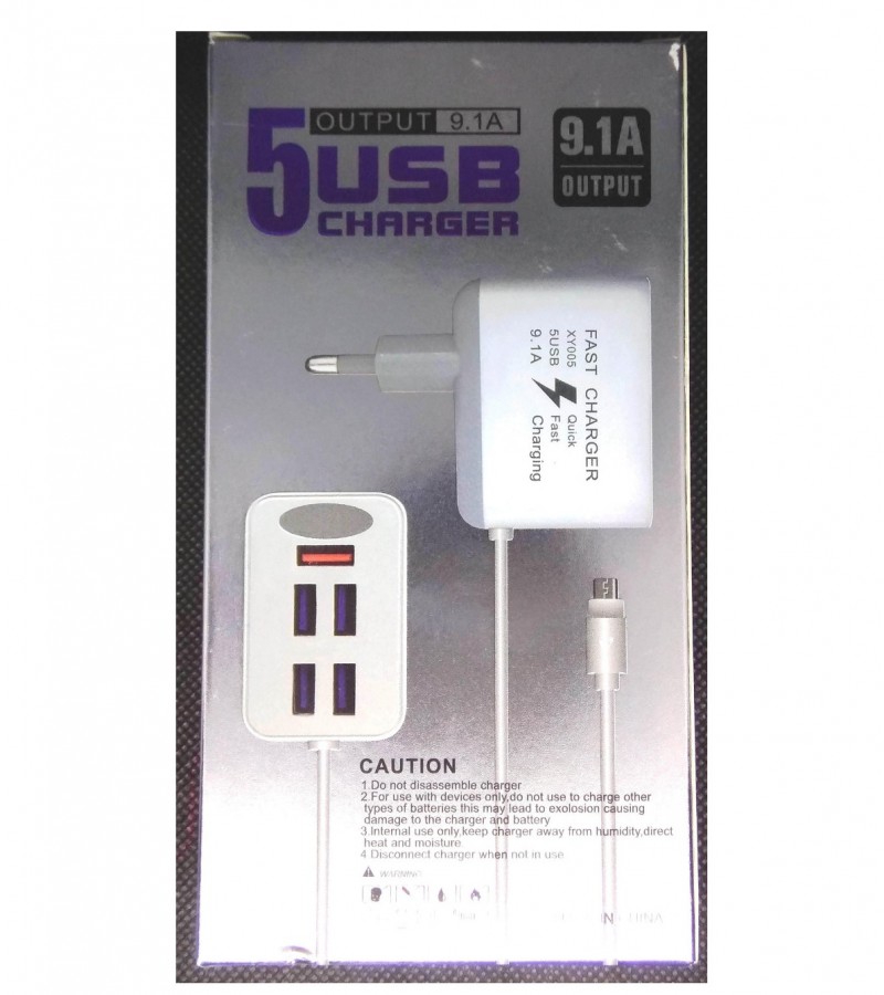 5 USB Charger, 9.1 Ampare output