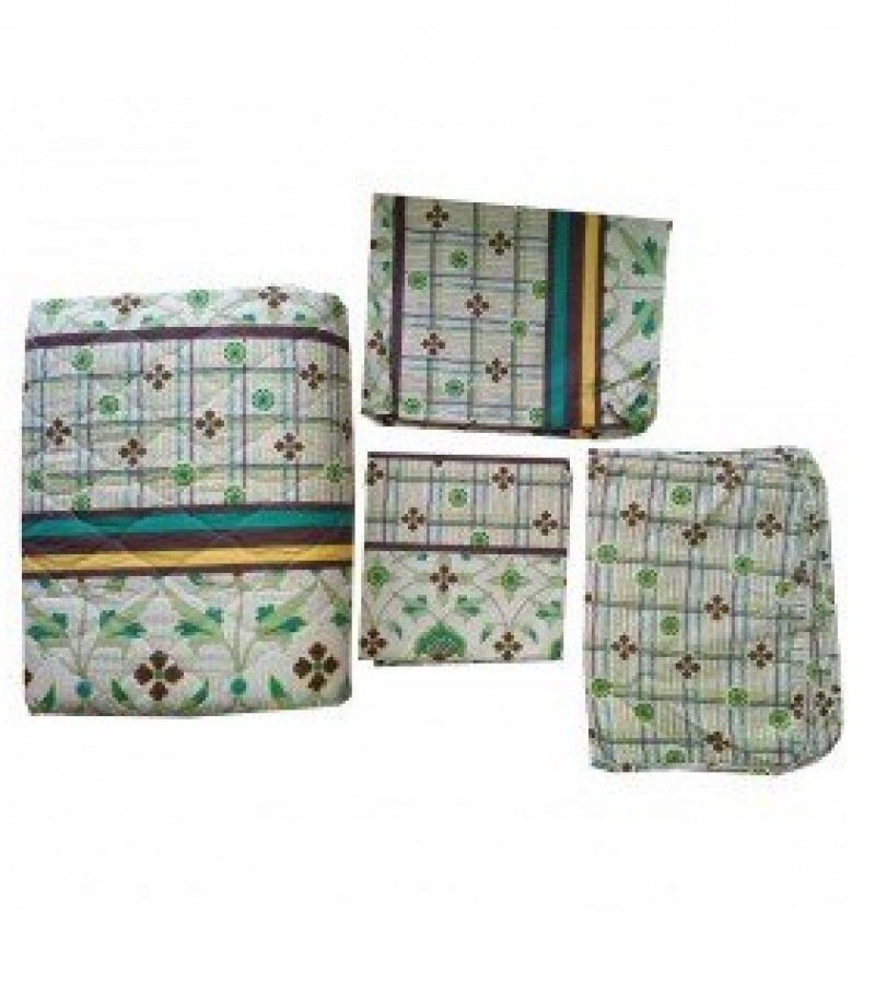 6 in 1 Sleeping Kit(Bedset) - 2 Pillows Foam, 1 Comforter, 1 Bedsheet & 2 Pillow
