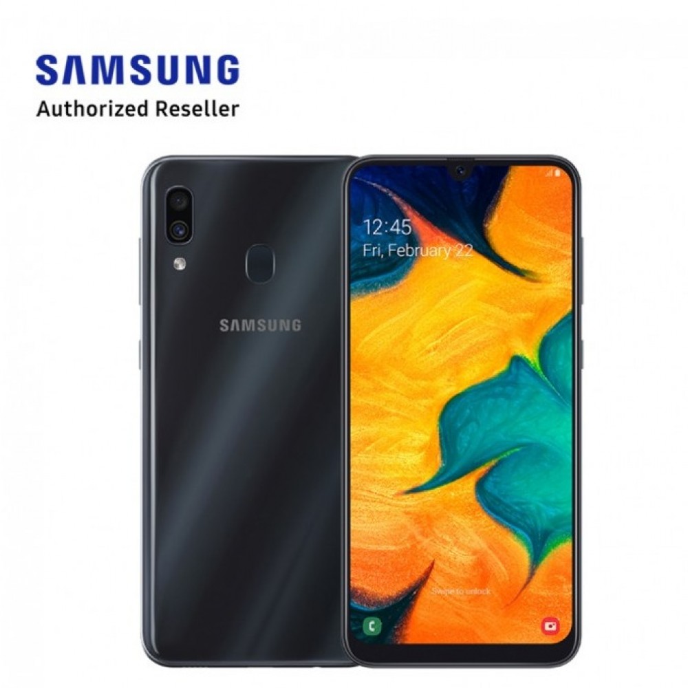 Samsung A30 2019 A305 – 64 Memory – 4GB RAM – Dual Back 16 MP + 5 MP & 16 MP front Camera