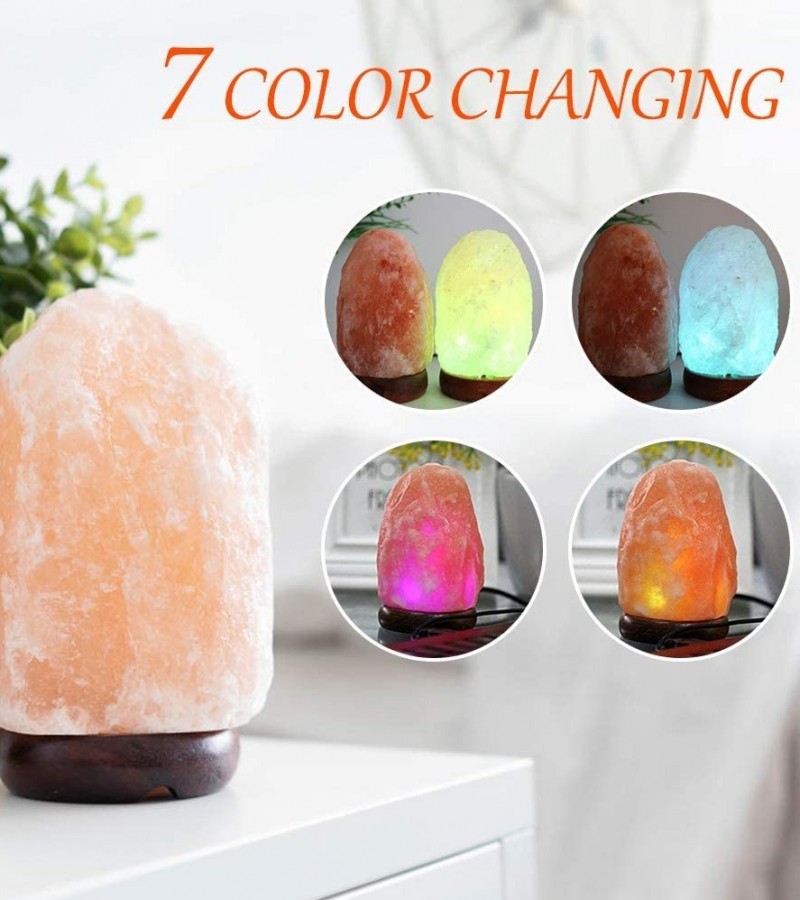 7 Color Changing USB Himalayan Salt Lamp for Home Decoration