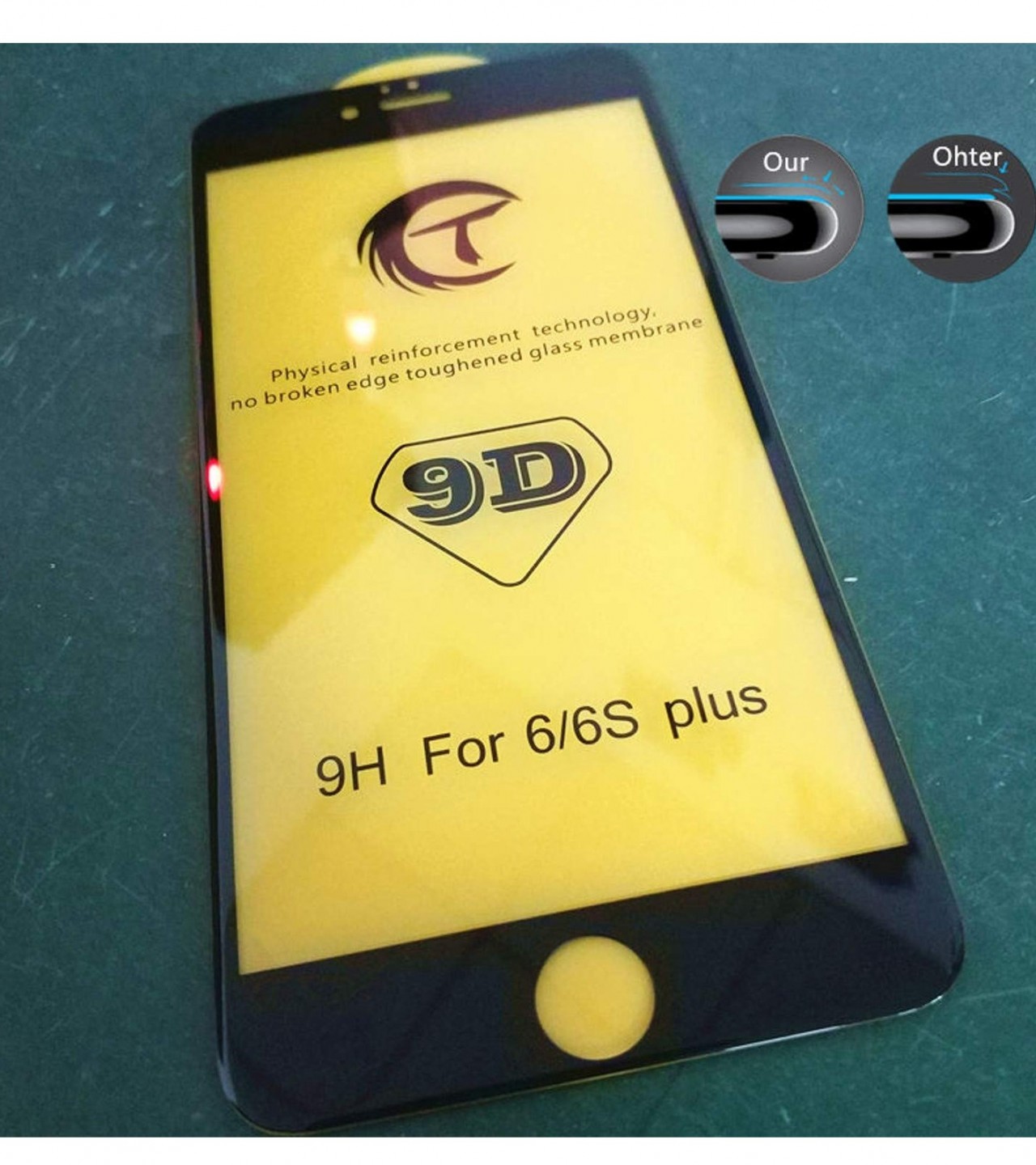 9D Full Cover Tempered Glass for  Iphone 6 plus  P103
