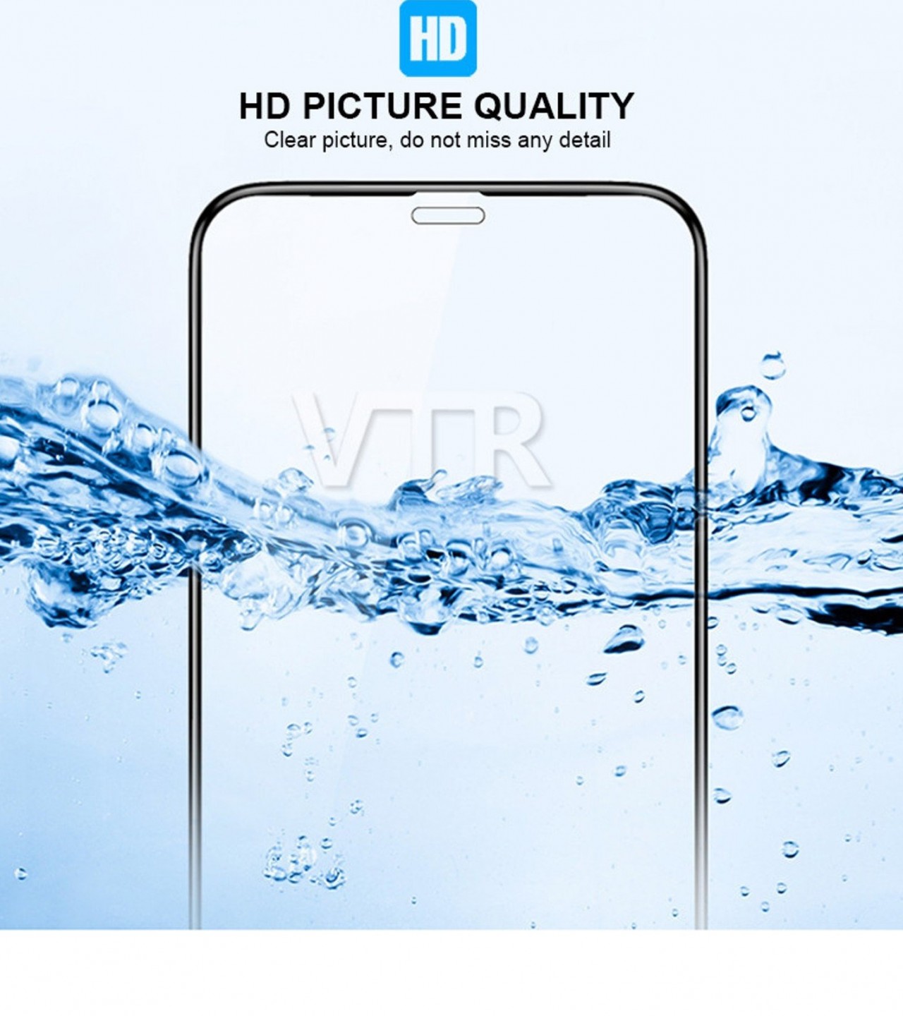 9D Full Cover Tempered Glass for  Iphone 6 plus  P103