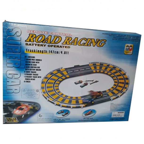 Remote Control Road Racing - Battery Operated - Track 147Cm