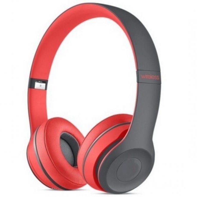 Tm-019 Bluetooth Headphone - Red & Black