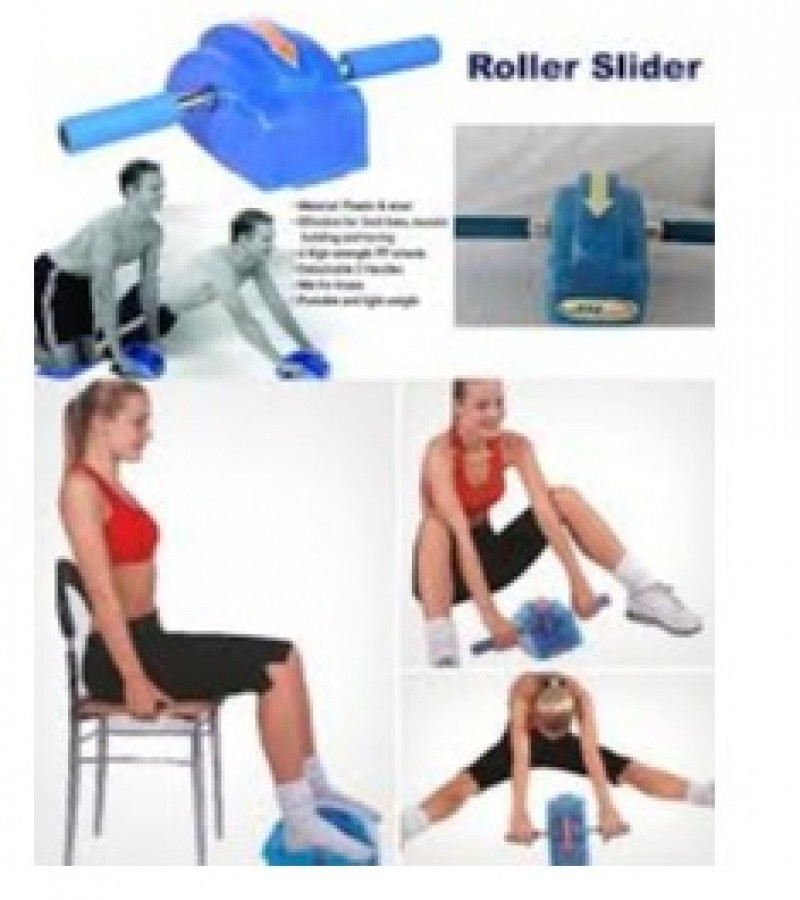 Ab Roller Slide - Automatic Transparent Roller Slide - Blue