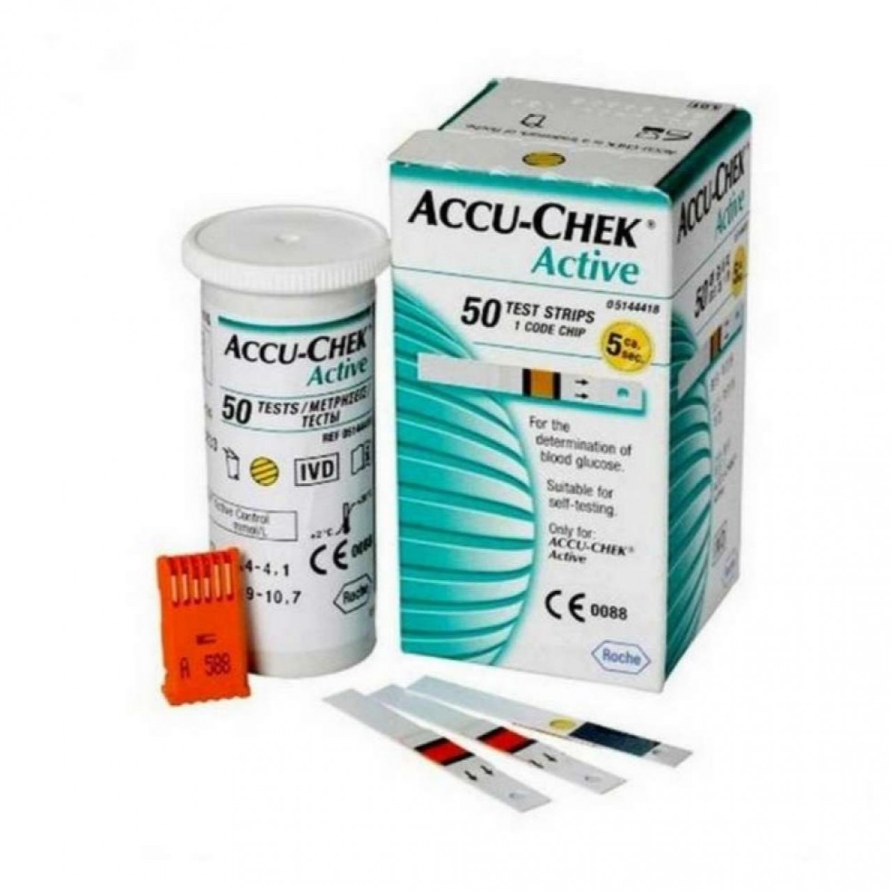 Accu Check Active Test Strip 50 Strip Box - Glucose