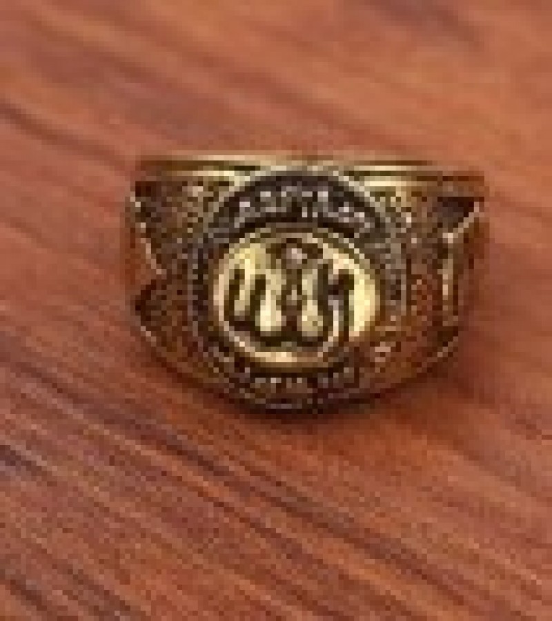 Allah Statment Gold Ring