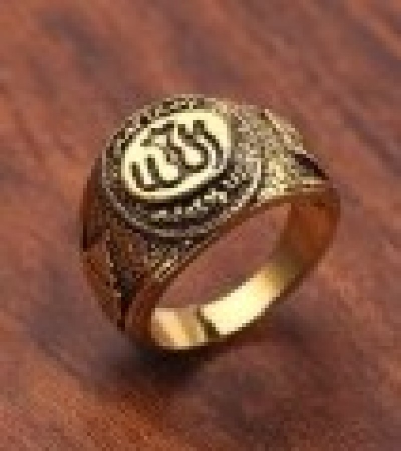 Allah Statment Gold Ring