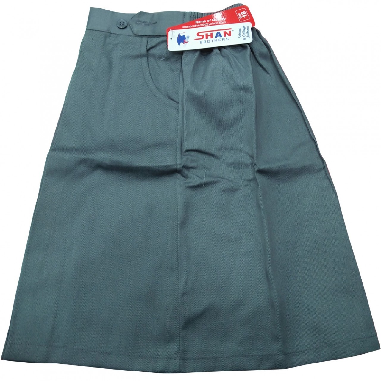 Allied School Uniform PC Skirt For Girls - Grey