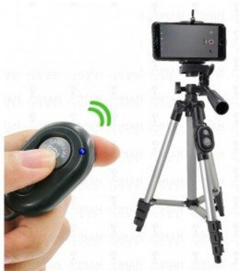 Aluminium DK 3888 Portable Foldable Camera Mobile Tripod With Bluetooth
