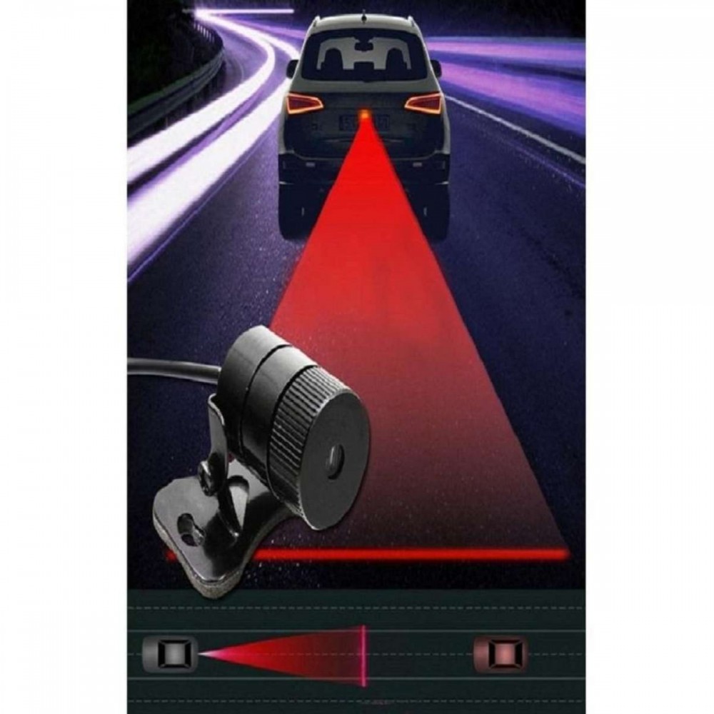 Anti Collision Laser Tail LED Fog Light for Cars - 12V