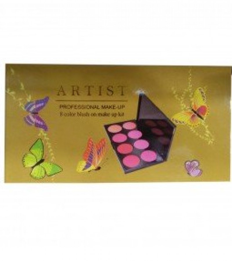 Artist Professional Makeup Palette - 8 Color Blush On Makeup Kit