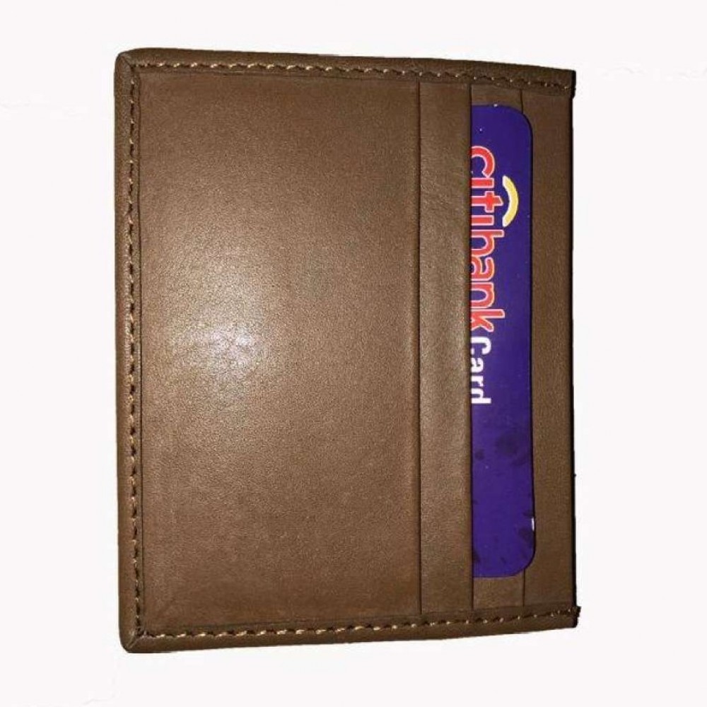 ATM Card Holder Genuine Cow Leather-Mustard