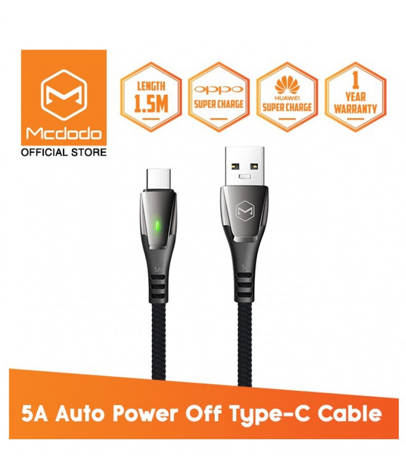 Auto Power Off Type - C Data Cable
