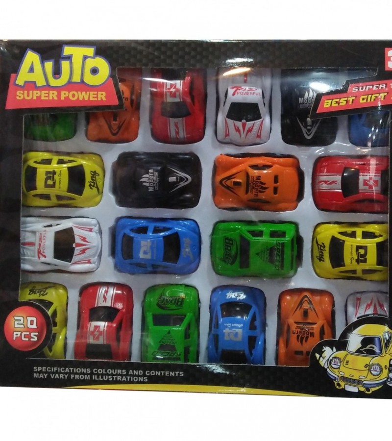 Auto Super Power Cars For Kids - 20 Pieces - 3+ Ages