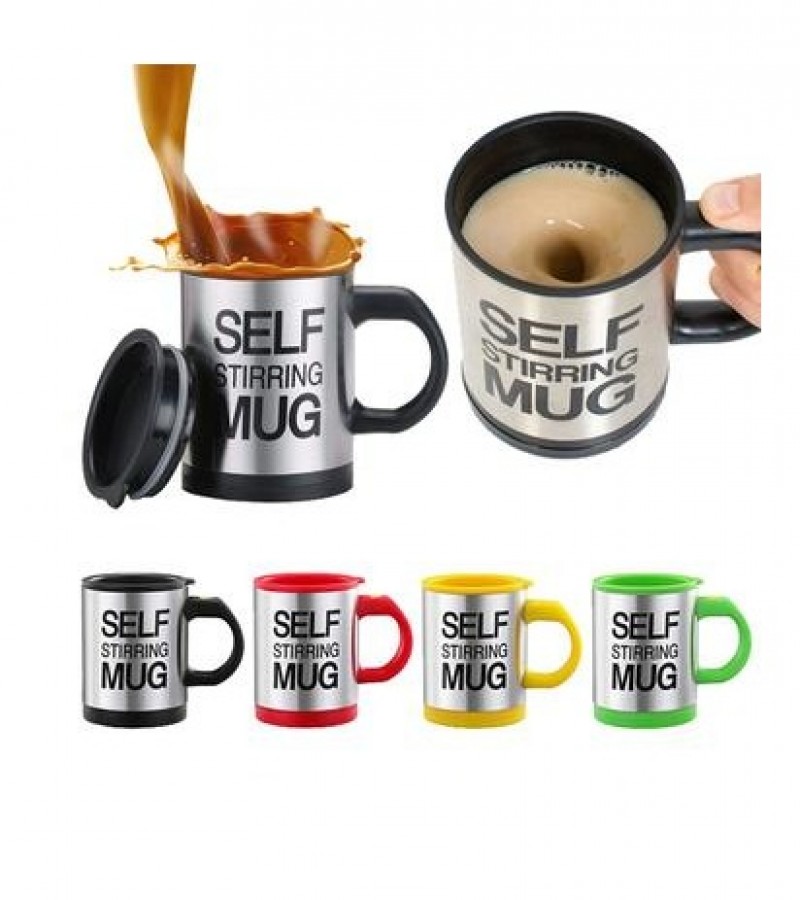 AUTOMATIC SELF STIRRING MUG COFFEE CUP MIXER TEA