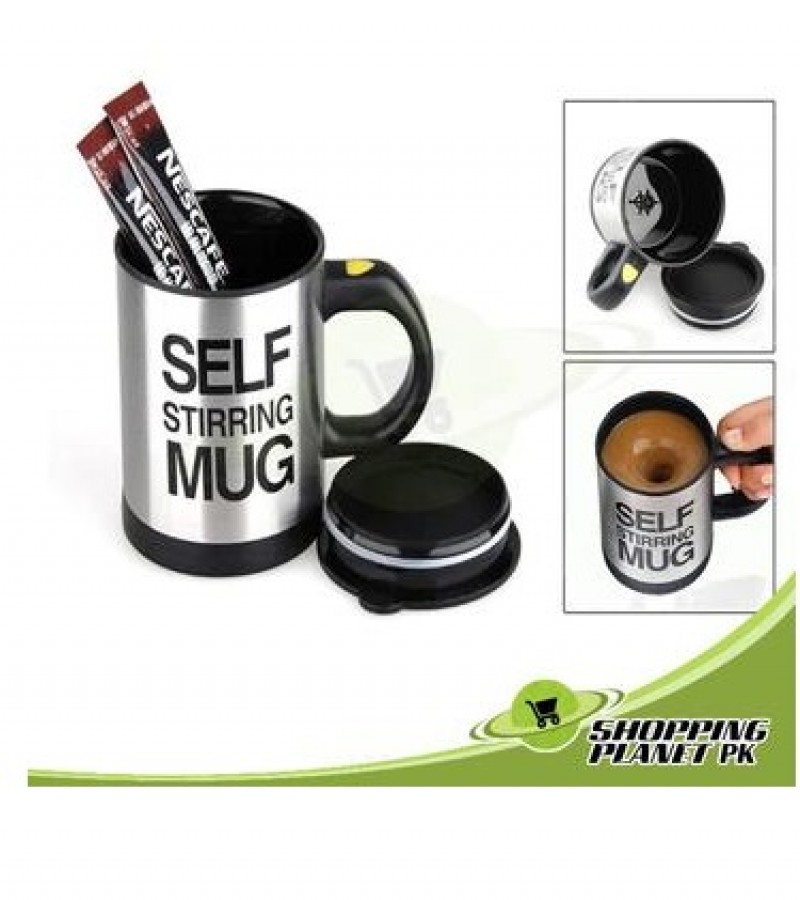 AUTOMATIC SELF STIRRING MUG COFFEE CUP MIXER TEA