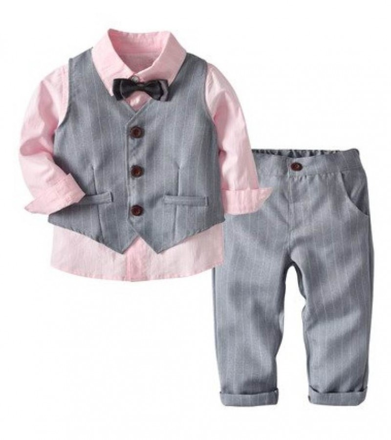Baby Boy Dress 3 PCS Clothing Set Party Wear Fashion