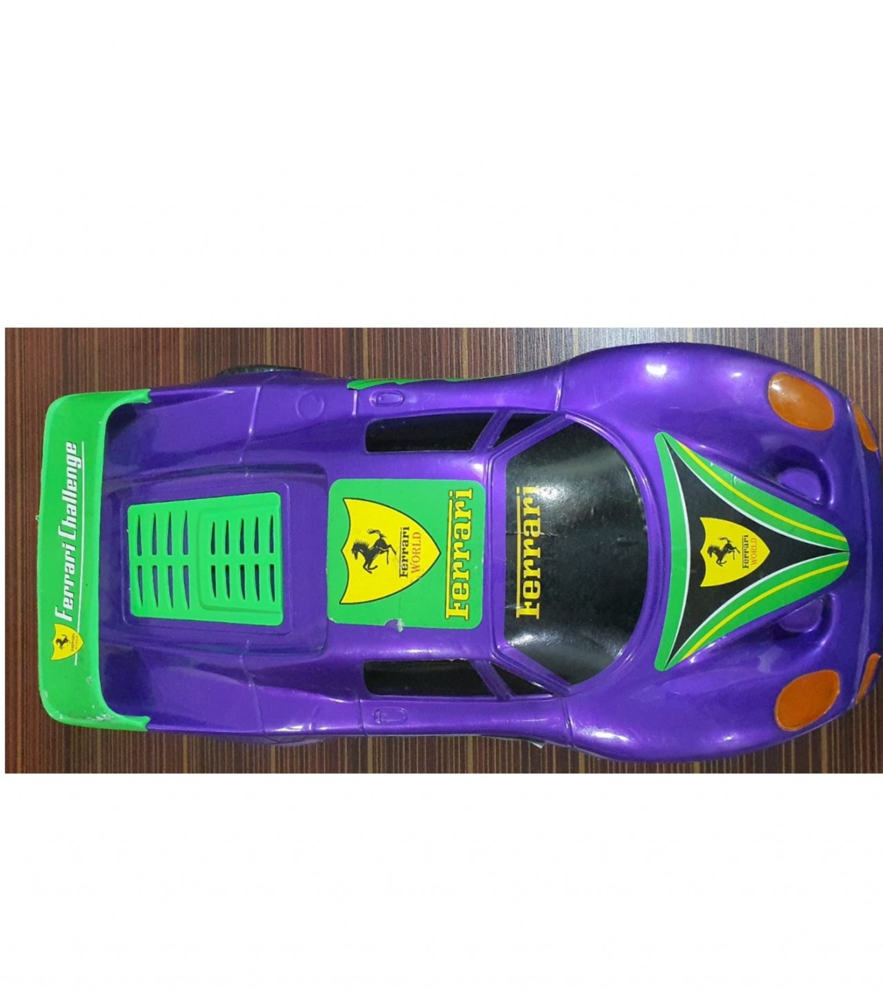 Baby Ferrari Challenge Car ( Yellow, Perpal, White,) Size 22 by 10