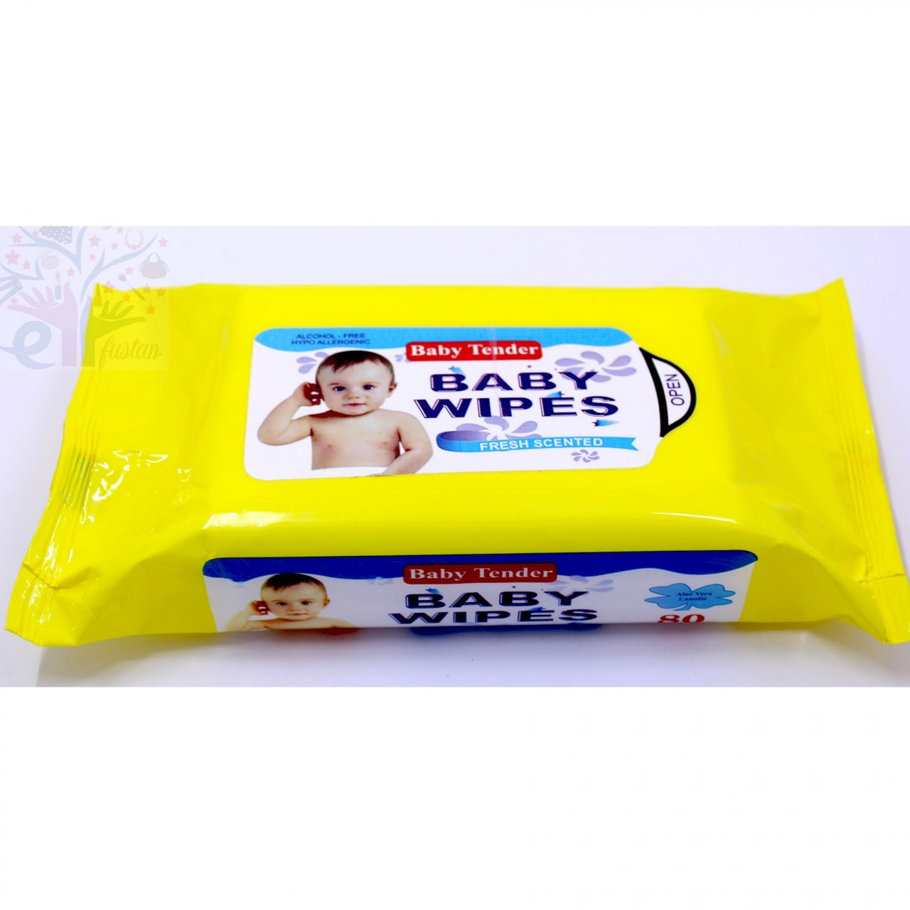 Baby Tender Wipes With Fresh Scented - 80 Wipes