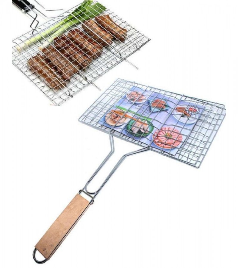 Barbecue Stainless Steel Hand Grill Large