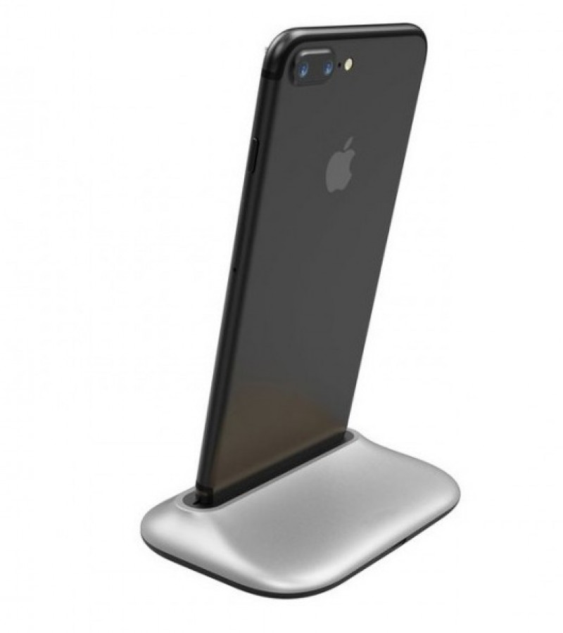 Baseus 8 Pin Charging Docking Station Holder For iPhone - Silver