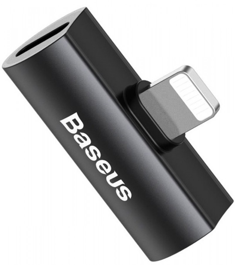 Baseus Audio Converter L46 Adapter from Lightning to 2x Lightning port Black