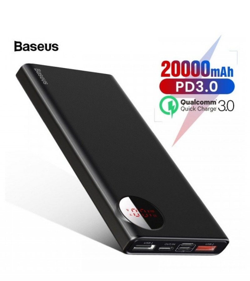 Baseus Mulight 20000mAh Power Bank USB PD Fast Charging Powerbank