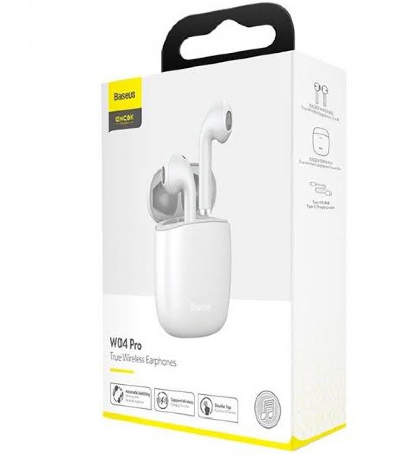 Baseus W04 Pro Bluetooth Earphone 5.0 True Wireless Earbuds Stereo Headphones In Ear Sport Headset