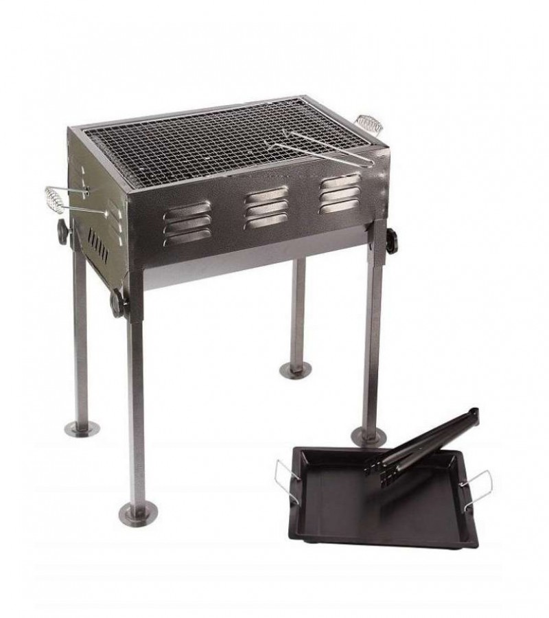 BBQ GRILL WITH STAND AND COOKING PLATE