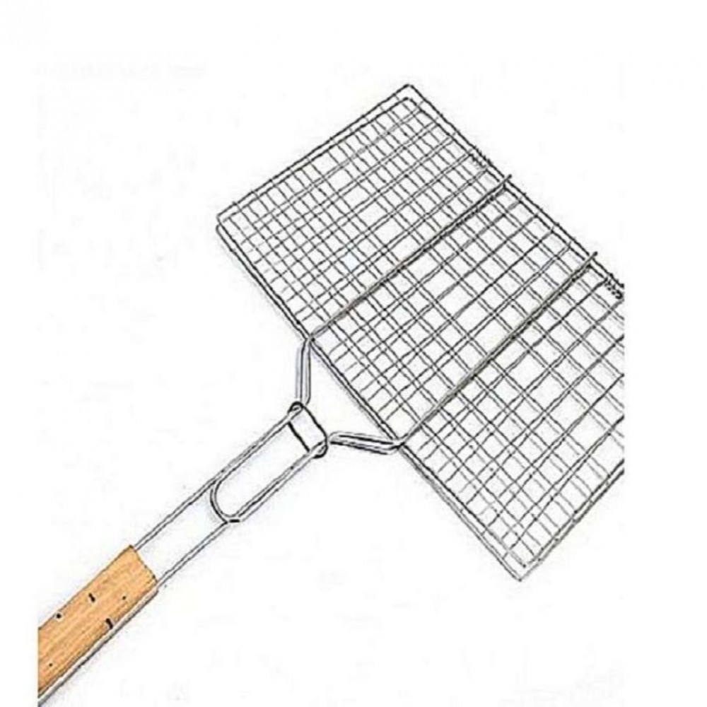 Bbq Stainless Steel Hand Grill Large