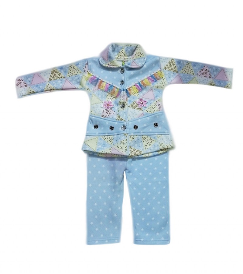 Beautiful Light Blue Baby Girl 2 Piece Suit (1 to 2 Years OLD)