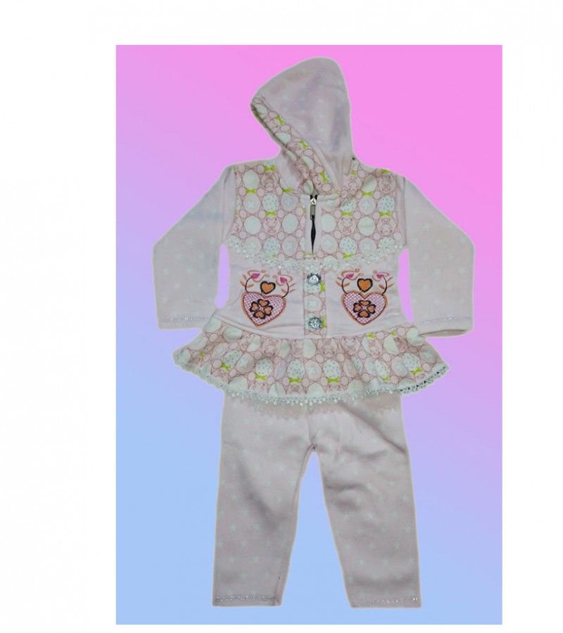 Beautiful New Design Baby Girl 2 Piece Suit With Cap