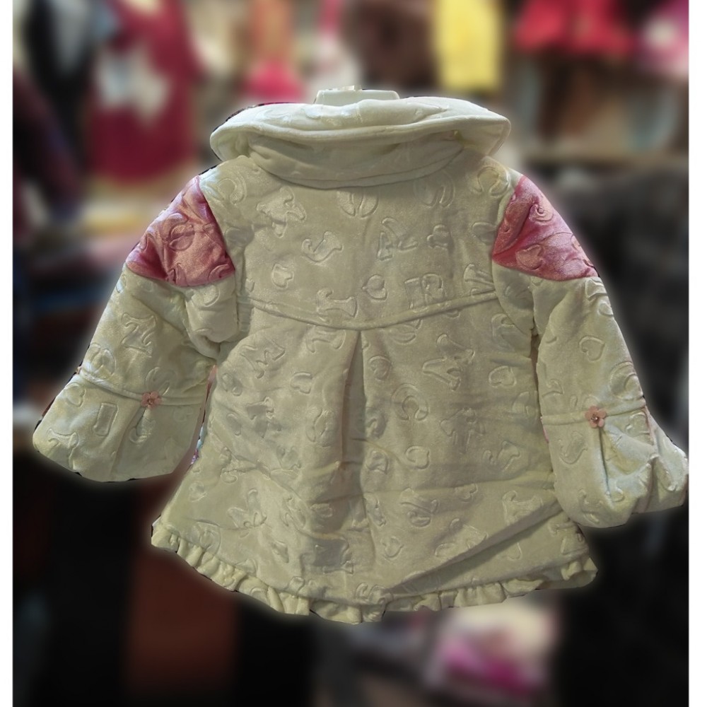 Beautiful Velvet Coat For Little Girls - 1 To 3 Years