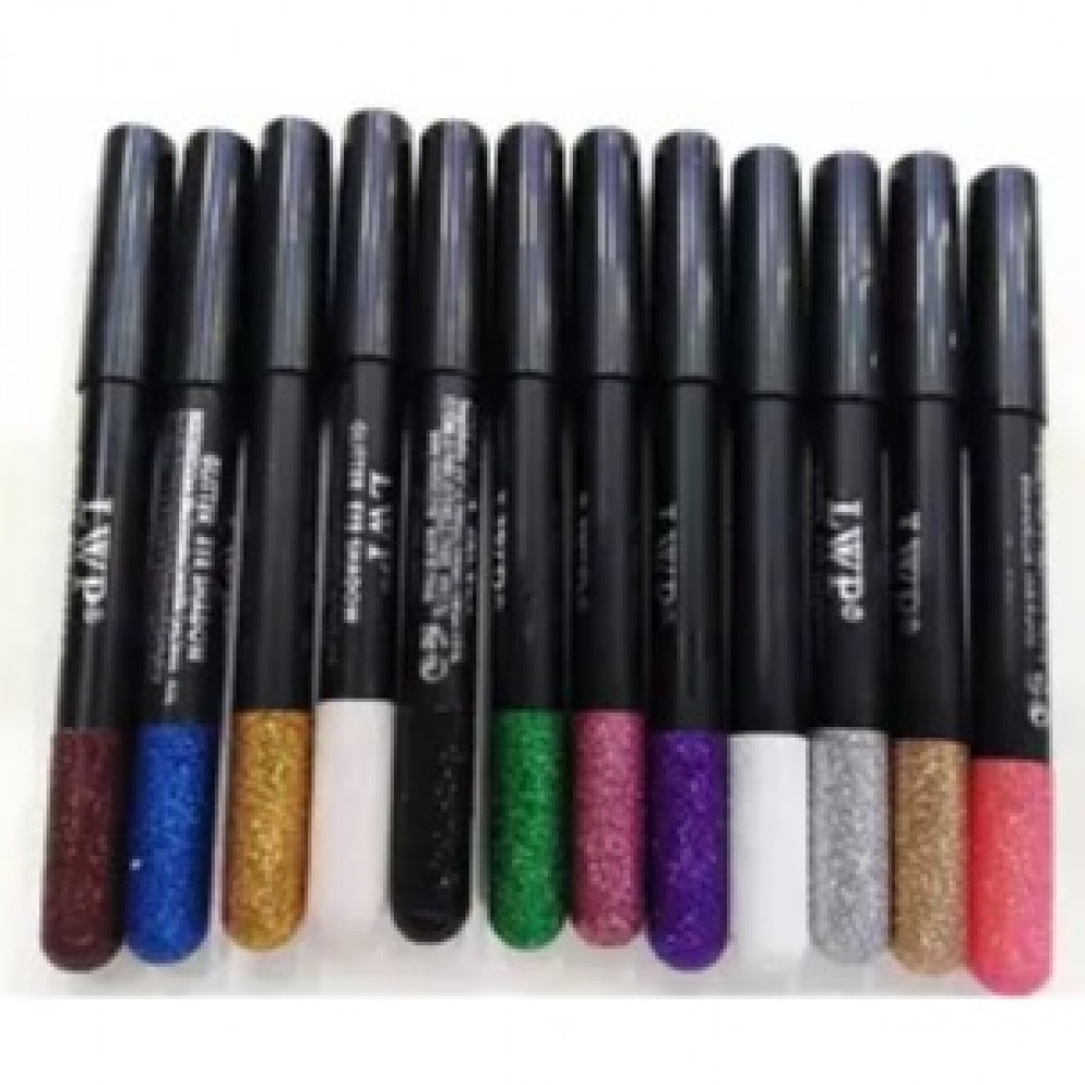 Beauty Highlighter Glitter Eyeshadow Pencil 12 Pcs