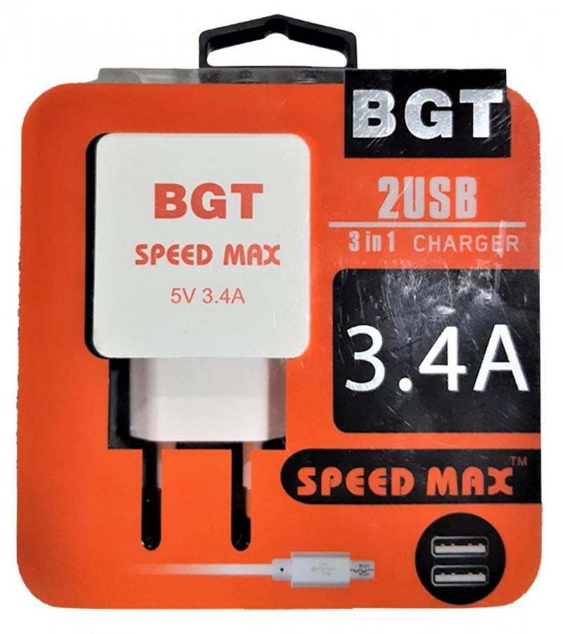 BGT Speed Max 3.4Amp Fast Charger